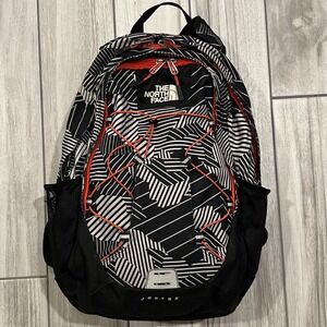The North Face Jester Backpack White Black Laptop Compartment Outdoor School